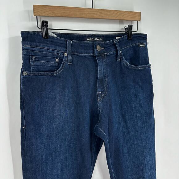 Mavi Matt Relaxed Straight Jeans 30 x 30‎ Stretch Dark Wash - Picture 4 of 14